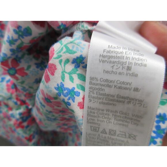 NWT J. Crew Floral Poplin Sleeveless Button Shirt Women's XL Cottagecore - Picture 9 of 14